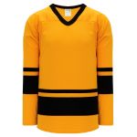 H6400 League Hockey Jersey - Gold/Black - Front