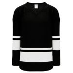 H6400 League Hockey Jersey - Black/White - Front
