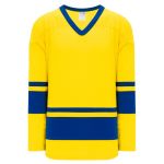 H6400 League Hockey Jersey - Maize/Royal - Front