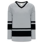 H6400 League Hockey Jersey - Grey/Black - Front