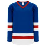 H6500 League Hockey Jersey - Royal/Red/White - Front