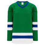 H6500 League Hockey Jersey - Kelly/Royal/White - Front