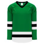 H6500 League Hockey Jersey - Kelly/White/Black - Front
