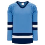 H6500 League Hockey Jersey - Sky/White/Navy - Front