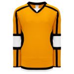 H7000 Select Hockey Jersey - Gold/White/Black - Front