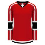 H7000 Select Hockey Jersey - Red/Black/White - Front