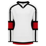 H7000 Select Hockey Jersey - White/Black/Red - Front