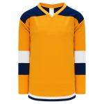 H7400 Select Hockey Jersey - Gold/Navy/White - Front