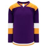 H7400 Select Hockey Jersey - Purple/Gold/White - Front