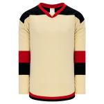 H7400 Select Hockey Jersey - Sand/Black/Red - Front