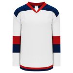 H7400 Select Hockey Jersey - White/Navy/Red - Front