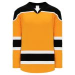 H7500 Select Hockey Jersey - Gold/White/Black - Front