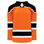 H7500 Select Hockey Jersey - Orange/Black/White - Front