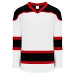 H7500 Select Hockey Jersey - White/Black/Red - Front