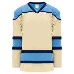 H7500 Select Hockey Jersey - Sand/Navy/Sky - Front