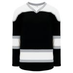 H7500 Select Hockey Jersey - Black/Grey/White - Front