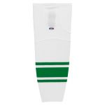HS2100 Lightweight Pro Hockey Socks - White/Kelly - Front
