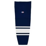 HS2100 Lightweight Pro Hockey Socks - Navy/White - Front