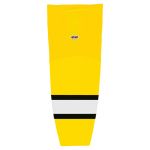 HS2100 Lightweight Pro Hockey Socks - Maize/Black/White - Front
