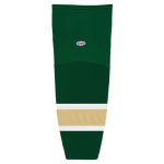 HS2100 Lightweight Pro Hockey Socks - Dark Green/Vegas/White - Front