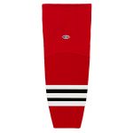 HS2100 Lightweight Pro Hockey Socks - Chicago Red - Front