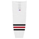 HS2100 Lightweight Pro Hockey Socks - Chicago White - Front