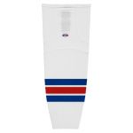 HS2100 Lightweight Pro Hockey Socks - New York Rangers White - Front