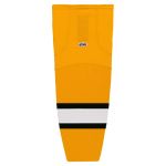 HS2100 Lightweight Pro Hockey Socks - Gold/White/Black - Front