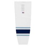 HS2100 Lightweight Pro Hockey Socks - Maine White - Front