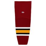 HS2100 Lightweight Pro Hockey Socks - New Wolves Cardinal - Front