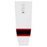 HS2100 Lightweight Pro Hockey Socks - New Jersey White - Front