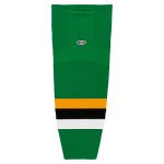 HS2100 Lightweight Pro Hockey Socks - Minnesota Kelly With Black Stripe - Front