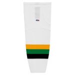 HS2100 Lightweight Pro Hockey Socks - Minnesota White With Black Stripe - Front