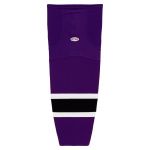 HS2100 Lightweight Pro Hockey Socks - Purple/Black/White - Front
