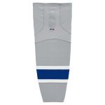 HS2100 Lightweight Pro Hockey Socks - Grey/Royal/White - Front