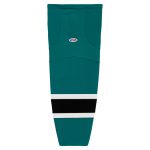 HS2100 Lightweight Pro Hockey Socks - Pacific Teal/Black/White - Front