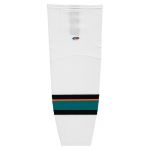 HS2100 Lightweight Pro Hockey Socks - 2013 San Jose White - Front