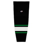 HS2100 Lightweight Pro Hockey Socks - Dallas Black - Front