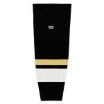 HS2100 Lightweight Pro Hockey Socks - New Pittsburgh 3rd Black - Front
