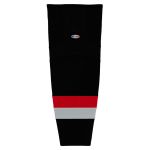 HS2100 Lightweight Pro Hockey Socks - Carolina 3rd Black - Front