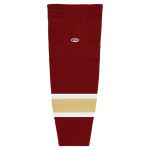 HS2100 Lightweight Pro Hockey Socks - Av Red/Vegas/White - Front