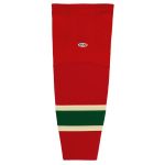 HS2100 Lightweight Pro Hockey Socks - 2007 Minnesota Red - Front