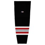 HS2100 Lightweight Pro Hockey Socks - Buffalo Black - Front
