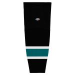 HS2100 Lightweight Pro Hockey Socks - 2008 San Jose 3rd Black - Front