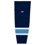 HS2100 Lightweight Pro Hockey Socks - Navy/Sky/White - Front