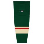 HS2100 Lightweight Pro Hockey Socks - 2017 Minnesota Dark Green - Front
