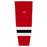 HS2100 Lightweight Pro Hockey Socks - 2017 New Jersey Red - Front