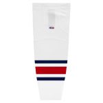 HS2100 Lightweight Pro Hockey Socks - 2010 Columbus White - Front