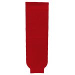 HS630 Knitted Solid Hockey Socks - Red - Front