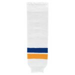 HS630 Knitted Striped Hockey Socks - 2014 St. Louis White - Front